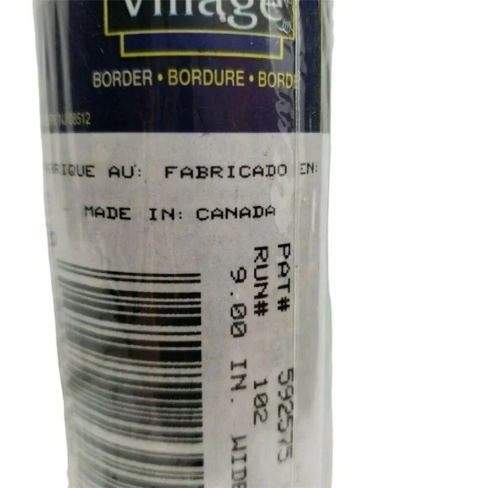 Village Wallpaper Border Floral Tassel Roping Jewel Tone 3 Rolls 45 ft Total New